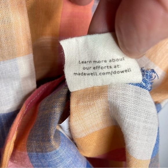 Madewell Hilltop shirt in rainbow check size small - Picture 10 of 12